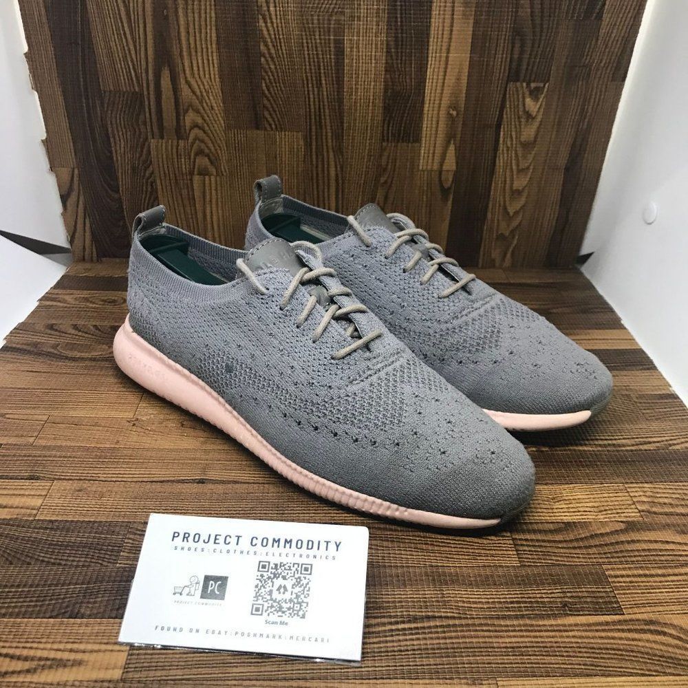 Cole Haan Womens 2 Grand OS Zerogrand W11512 Gray Lace Up Sneaker Shoes Size 7.5